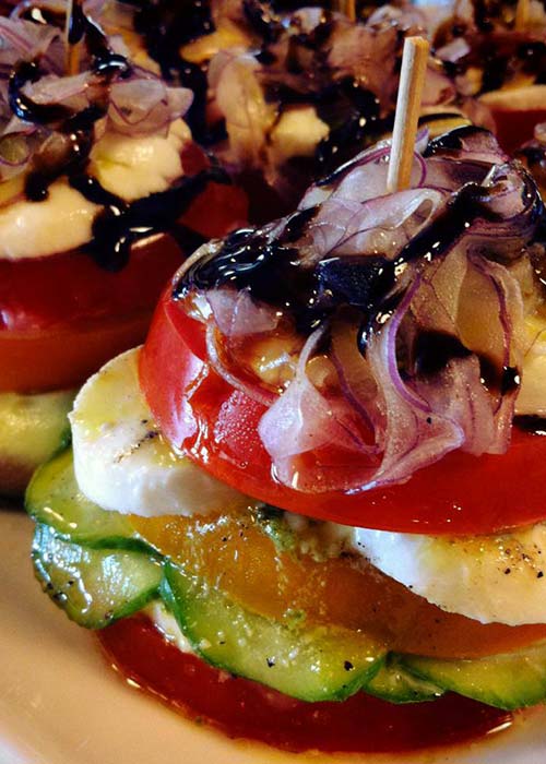 Heirloom Tomato Caprese Stacks